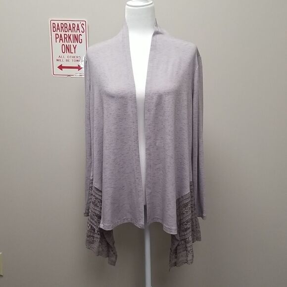 LOGO LORI GOLSTEIN LIGHTWEIGHT CARDIGAN SZ SMALL - Picture 1 of 8